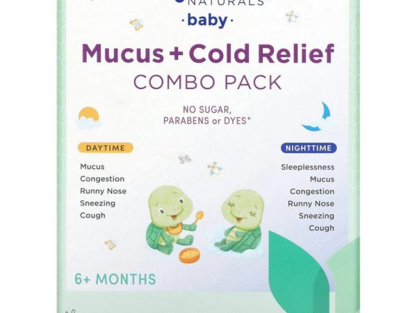 Hyland's, Baby, средство от слизи и простуды, дневное и ночное средство, для детей от 6 месяцев, 2 флакона по 118 мл (4 жидк. Унции)