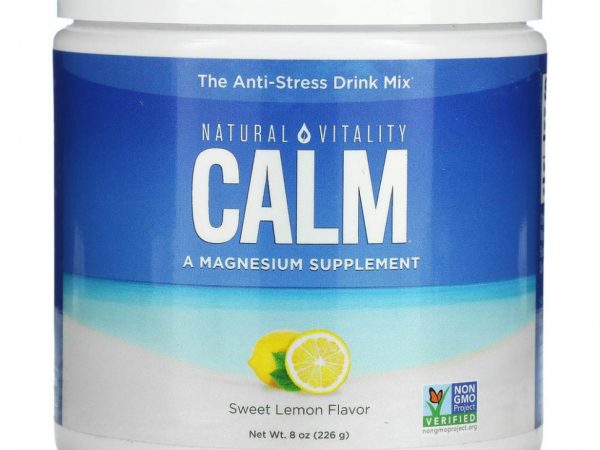 Natural Vitality, CALM, антистрессовая смесь для напитков, сладкий лимон, 226 г (8 унций)