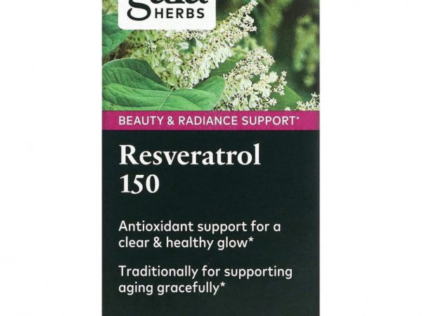 Gaia Herbs, Ресвератрол 150, 50 веганские фито-капсулы с жидкостью
