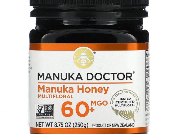 Manuka Doctor, мед манука из разнотравья, MGO 60+, 250 г (8,75 унции)
