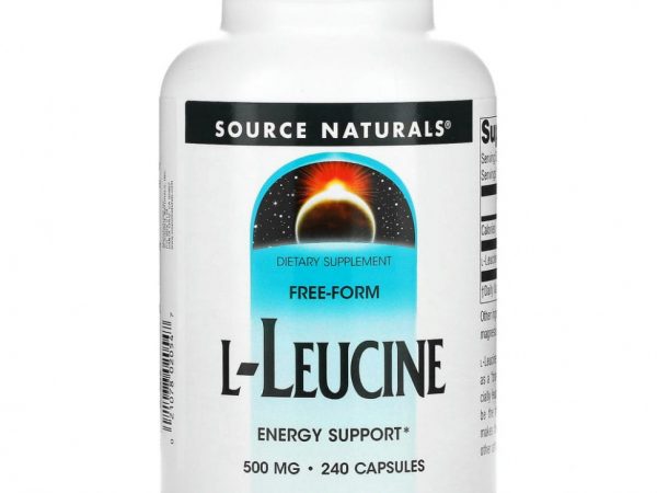 Source Naturals, L-лейцин, 500 мг, 240 капсул