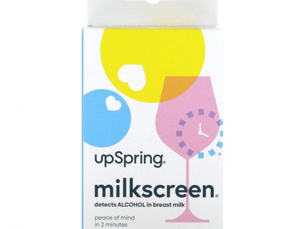 UpSpring, Milkscreen, тест-полоски для выявления спирта в грудном молоке, 20 тест-полосок