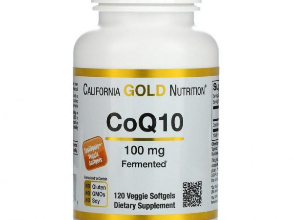 California Gold Nutrition, коэнзим Q10, 100 мг, 120 растительных капсул