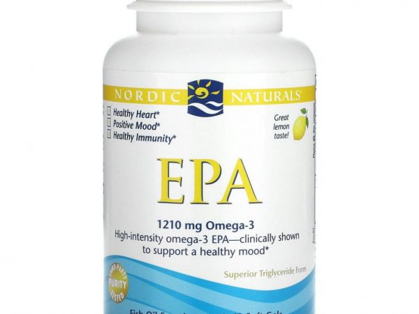 Nordic Naturals, ЭПК, лимон, 605 мг, 60 мягких таблеток