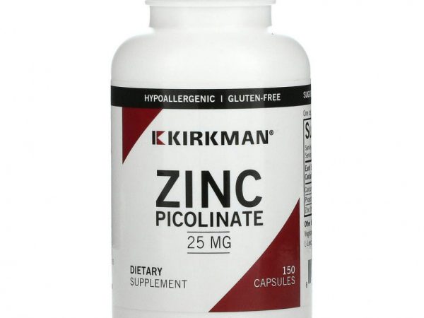 Kirkman Labs, пиколинат цинка, 25 мг, 150 капсул