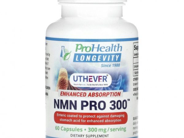 ProHealth Longevity, NMN Pro 300, улучшенное усвоение, 150 мг, 60 капсул