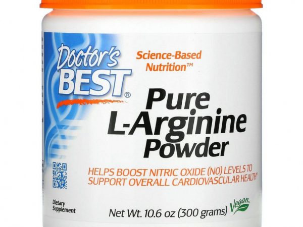 Doctor's Best, Чистый порошок L-аргинина, 10,6 унций (300 г)