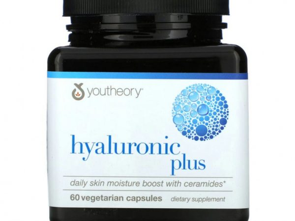 Youtheory, Hyaluronic Plus, 60 вегетарианских капсул