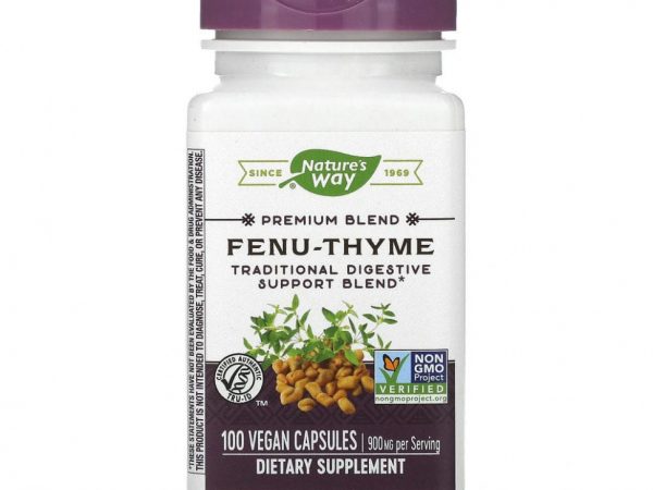 Nature's Way, Fenu-Thyme, 450 мг, 100 веганских капсул