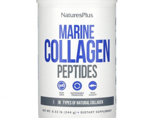 NaturesPlus, пептиды морского коллагена, 244 г (0,53 фунта)