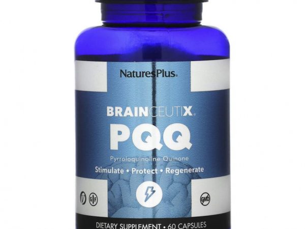 NaturesPlus, BrainCeutix, пирролохинолинхинон (PQQ), 20 мг, 60 капсул
