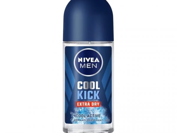 Nivea Men Roll On Cool Kick 50 Ml. ผู้ชาย โรลออนลดเหงื่อ ระงับกลิ่นกาย