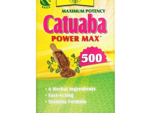 Natural Balance, Катуаба Power Max 500, максимальная эффективность, 60 капсул с оболочкой из ингредиентов растительного происхождения