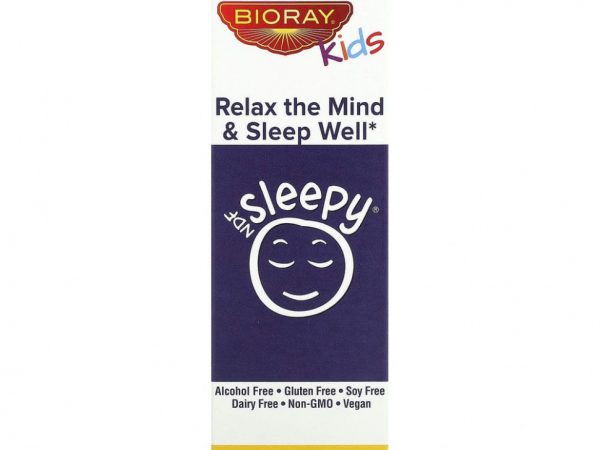 Bioray, NDF Sleepy для детей, Relax The Mind Sleep Well (расслабление и крепкий сон), со вкусом кленового сиропа, 60 мл (2 жидкие унции)