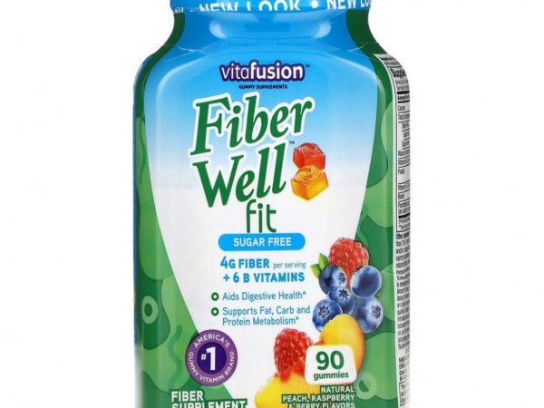 VitaFusion, Витамины FiberWell Fit, 90 жевательных таблеток