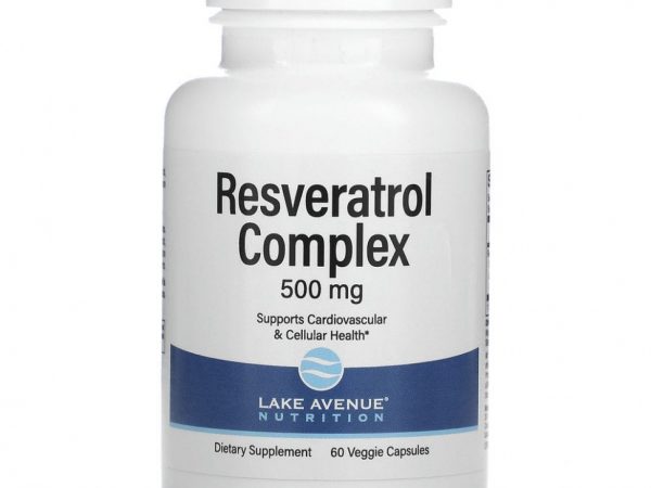 Lake Avenue Nutrition, Комплекс с ресвератролом, 500 мг, 60 капсул