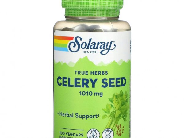 Solaray, Семена сельдерея, 505 мг, 100 растительных капсул
