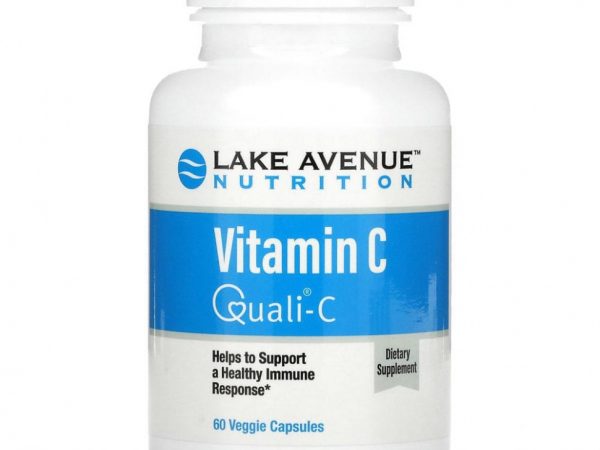 Lake Avenue Nutrition, витамин C, с Quali-C, 1000 мг, 60 растительных капсул