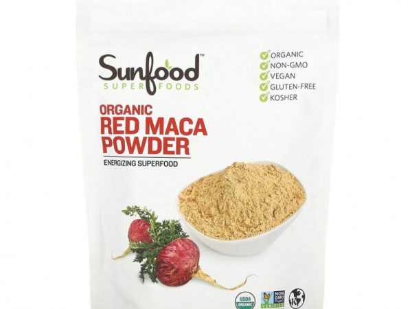Sunfood, Порошок из необработанной органической красной маки, 227 г (8 унций)