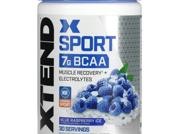 Xtend, Sport, 7 г аминокислот с разветвленной цепью (BCAA), со вкусом голубой малины, 345 г (12,2 унции)