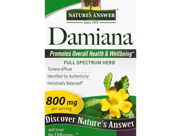 Nature's Answer, Damiana Leaf, 400 mg, 90 Vegetarian Capsule
