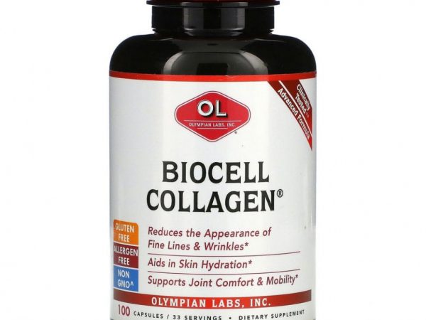 Olympian Labs, Коллаген BioCell, 100 капсул