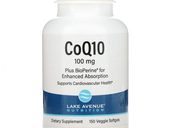 Lake Avenue Nutrition, CoQ10 Plus BioPerine, 100 мг, 150 растительных капсул