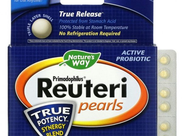 Nature's Way, Primadophilus Reuteri Pearls, 30 мягких таблеток