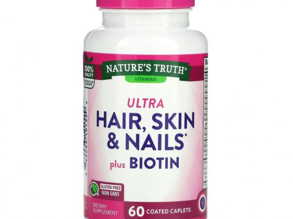 Nature's Truth, Ultra Hair, Skin & Nails плюс биотин, 60 капсул в оболочке