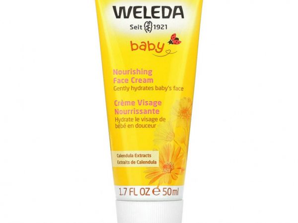 Weleda, Baby, питательный детский крем для лица, с экстрактами календулы, 50 мл (1,7 жидк. унции)