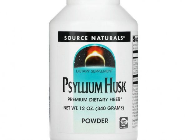 Source Naturals, Порошок из шелухи семян подорожника, 340 г