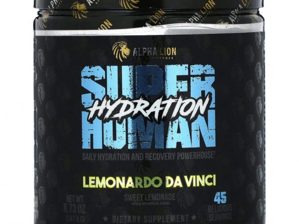 ALPHA LION, SuperHuman Hydration, Lemonardo Da Vinci, сладкий лимонад, 247,5 г (8,73 унции)