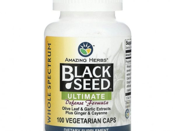 Amazing Herbs, Black Seed, Ultimate Defense Formula, 100 вегетарианских капсул