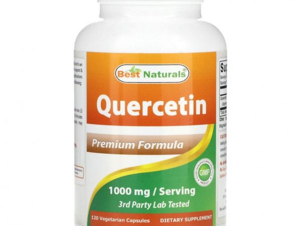 Best Naturals, Кверцетин, 500 мг, 120 вегетарианских капсул