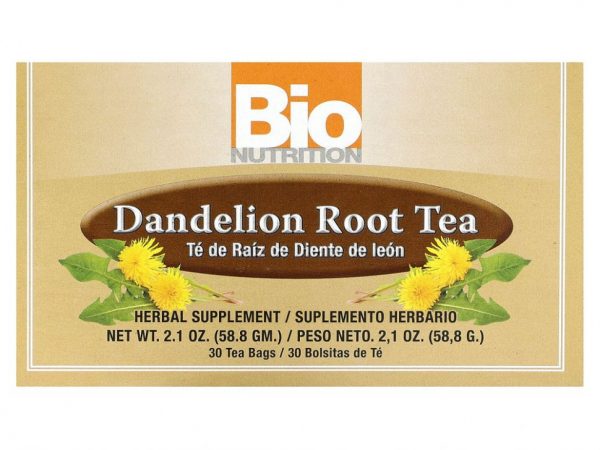 Bio Nutrition, Чай из корня одуванчика, 30 чайных пакетиков по 1,96 г (0,07 унции)