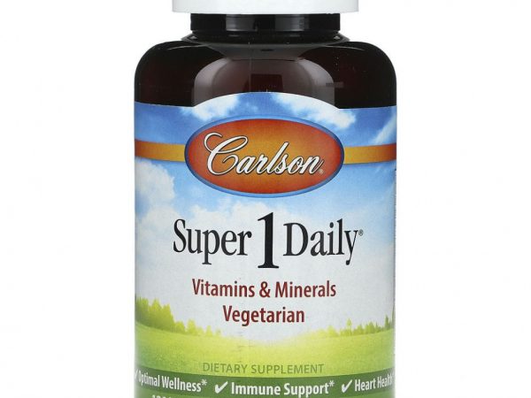 Carlson, Super 1 Daily, 120 вегетарианских таблеток