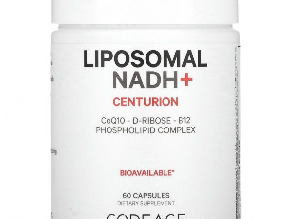 Codeage, Liposomal NADH +, центурион, 60 капсул