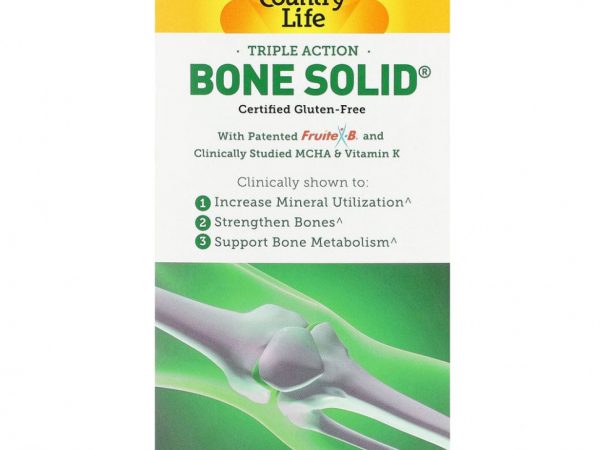 Country Life, Triple Action Bone Solid, 180 капсул