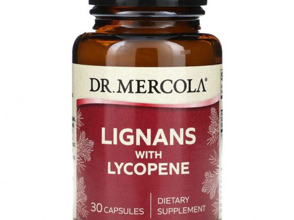Dr. Mercola, Лигнаны с ликопином, 30 капсул