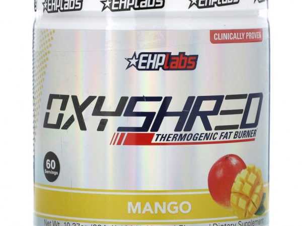 EHPlabs, OxyShred, термогенное средство для сжигания жира, манго, 294 г (10,37 унции)