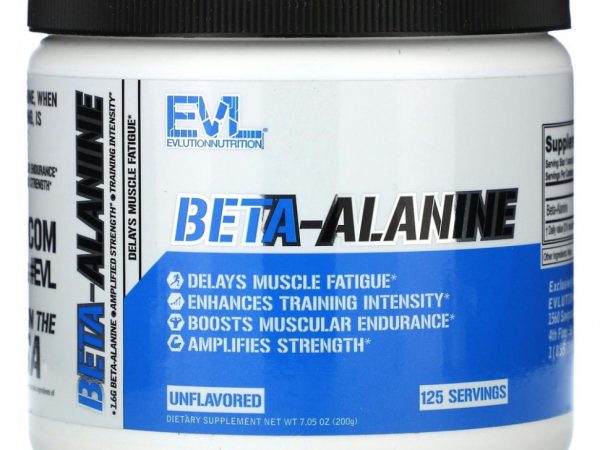 EVLution Nutrition, Бета-аланин, без добавок, 200 г (7,05 унции)