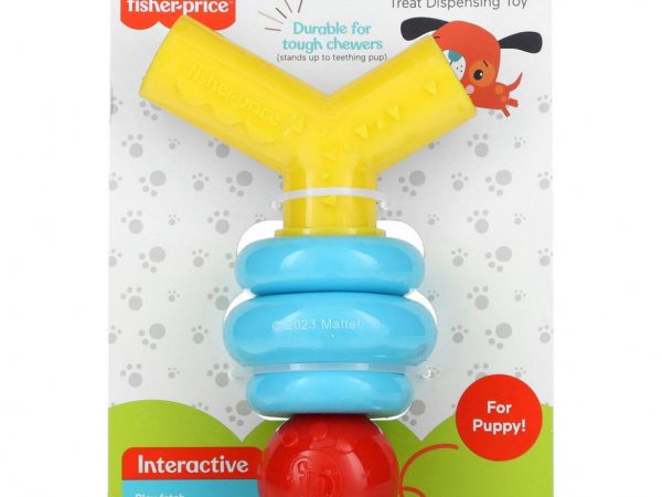Fisher-Price, Pets, Stack n 'Relax Treat Dispensing Toy, для собак, 1 жевательная игрушка