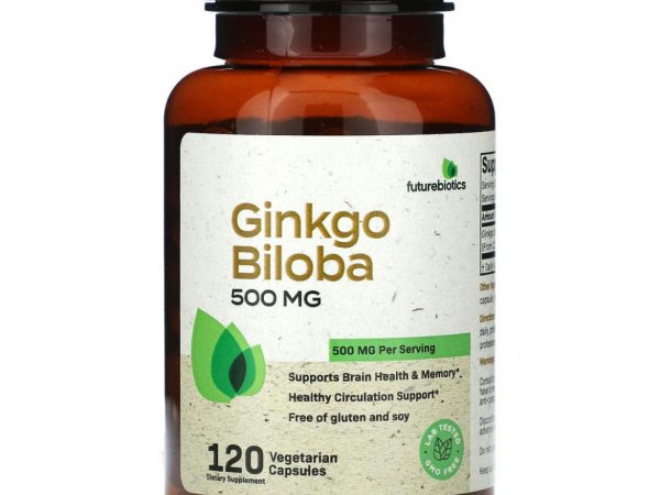 Futurebiotics, Гинкго бильбоа, 250 мг, 120 вегетарианских капсул