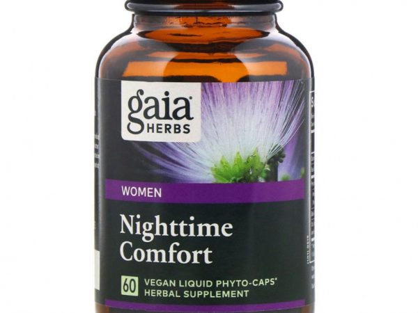 Gaia Herbs, Поддержка здорового сна у женщин, 60 растительных капсул Phyto-Caps с жидкостью