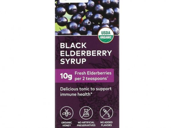 Gaia Herbs, Сироп из черной бузины, 160 мл (5,4 жидк. Унции)