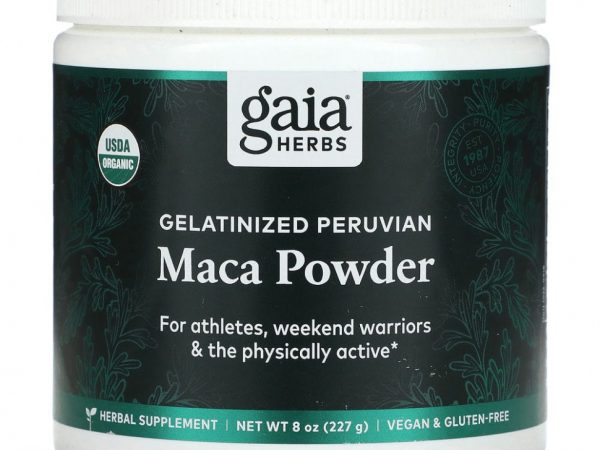 Gaia Herbs, Желатинизированный порошок из перуанской маки, 227 г (8 унций)