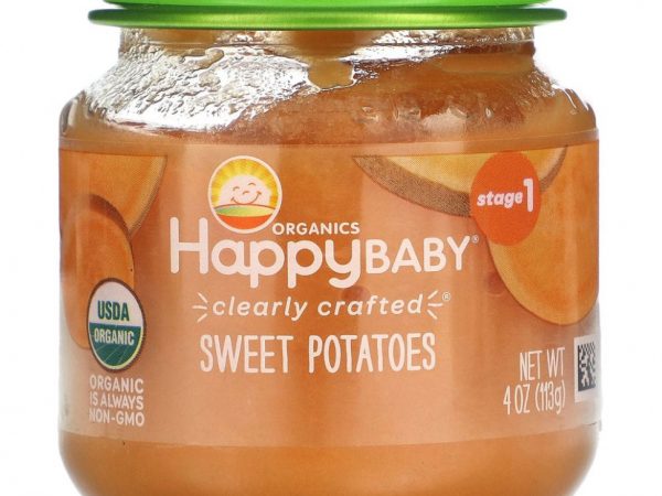 Happy Family Organics, Happy Baby, Stage 1, батат, 113 г (4 унции)
