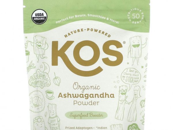 KOS, Органический порошок ашваганды, 175 г (6,17 унции)