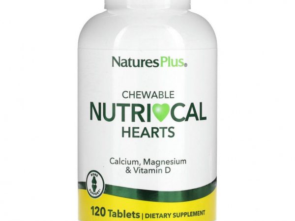 NaturesPlus, Chewable Nutri-Cal Hearts, 120 таблеток