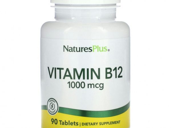 NaturesPlus, Витамин B12, 1000 мкг, 90 таблеток